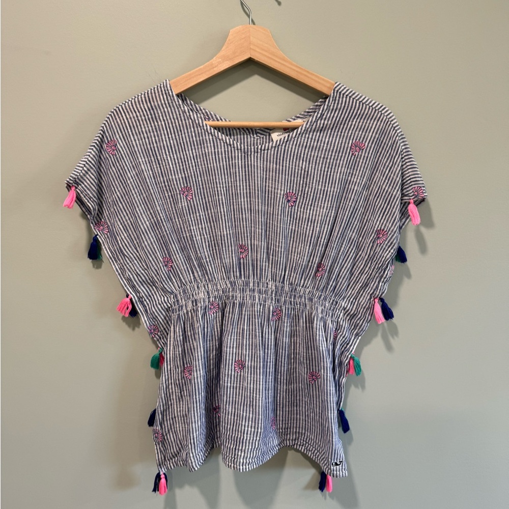 Girls Vineyard Vines tassel cover up